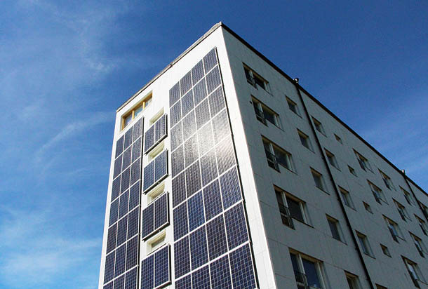 Solen ger energi i Biskopsg�rden